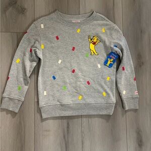Kids HARIBO Gray Sweatshirt with Colorful Accents